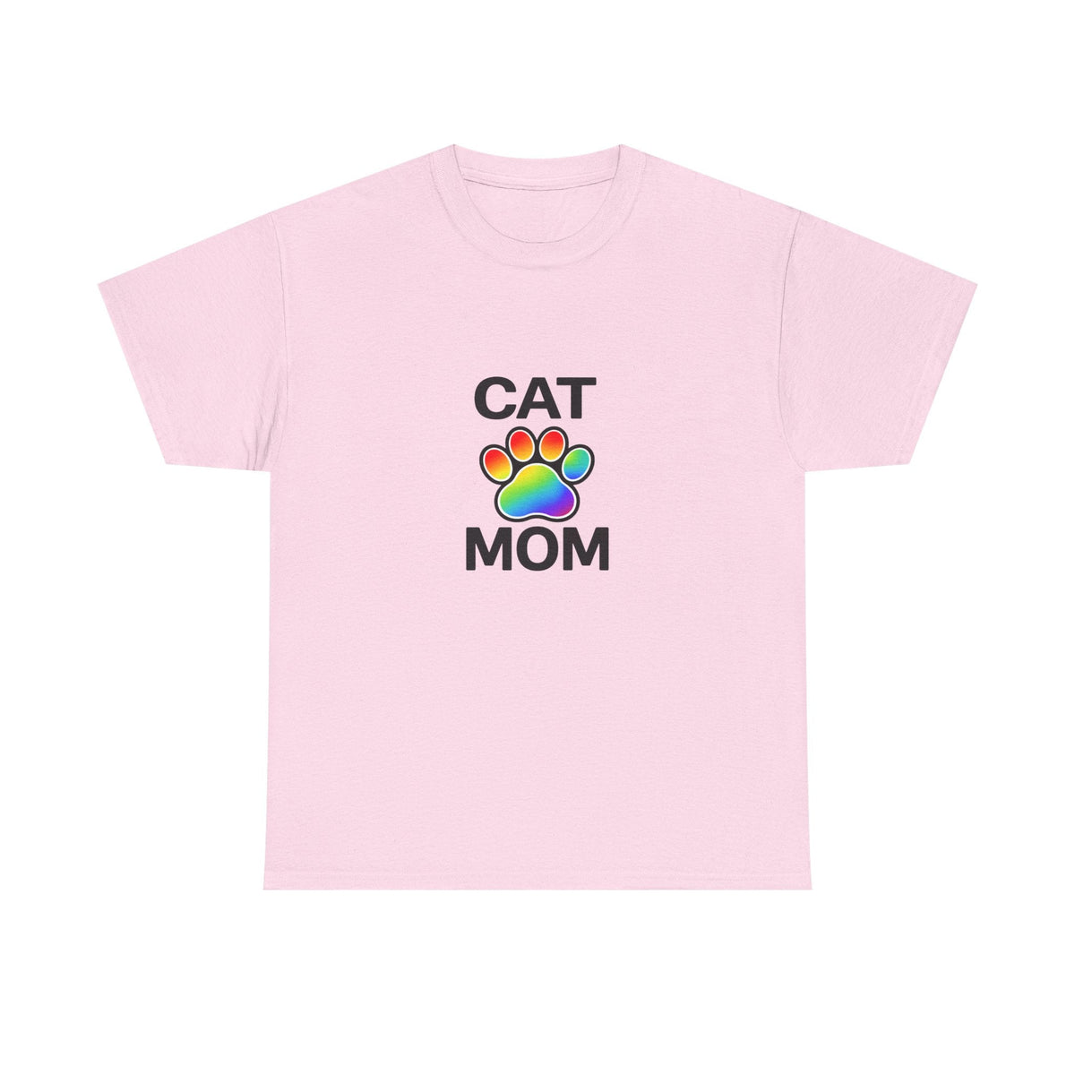 Pride Cat Mom Heavy Duty Unisex Tee Sizes Small - 5XL (11 colors)