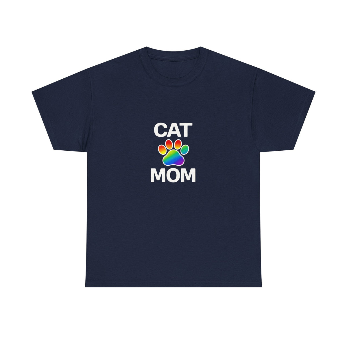 Pride Cat Mom Heavy Duty Unisex Tee Sizes Small - 5XL (11 colors)