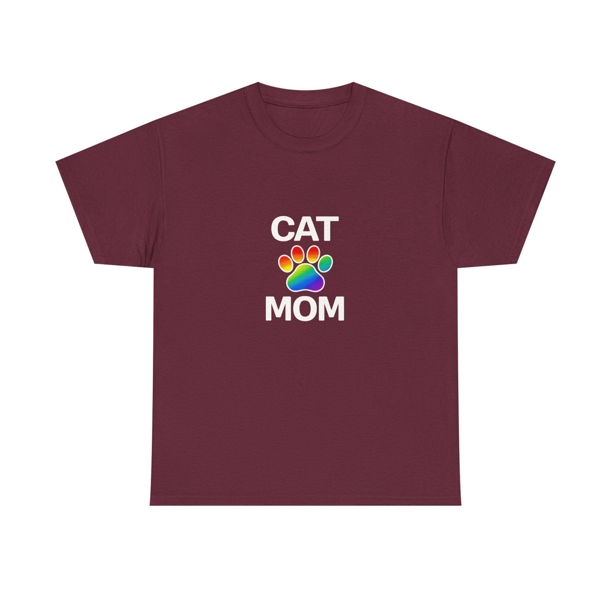 Pride Cat Mom Heavy Duty Unisex Tee Sizes Small - 5XL (11 colors)