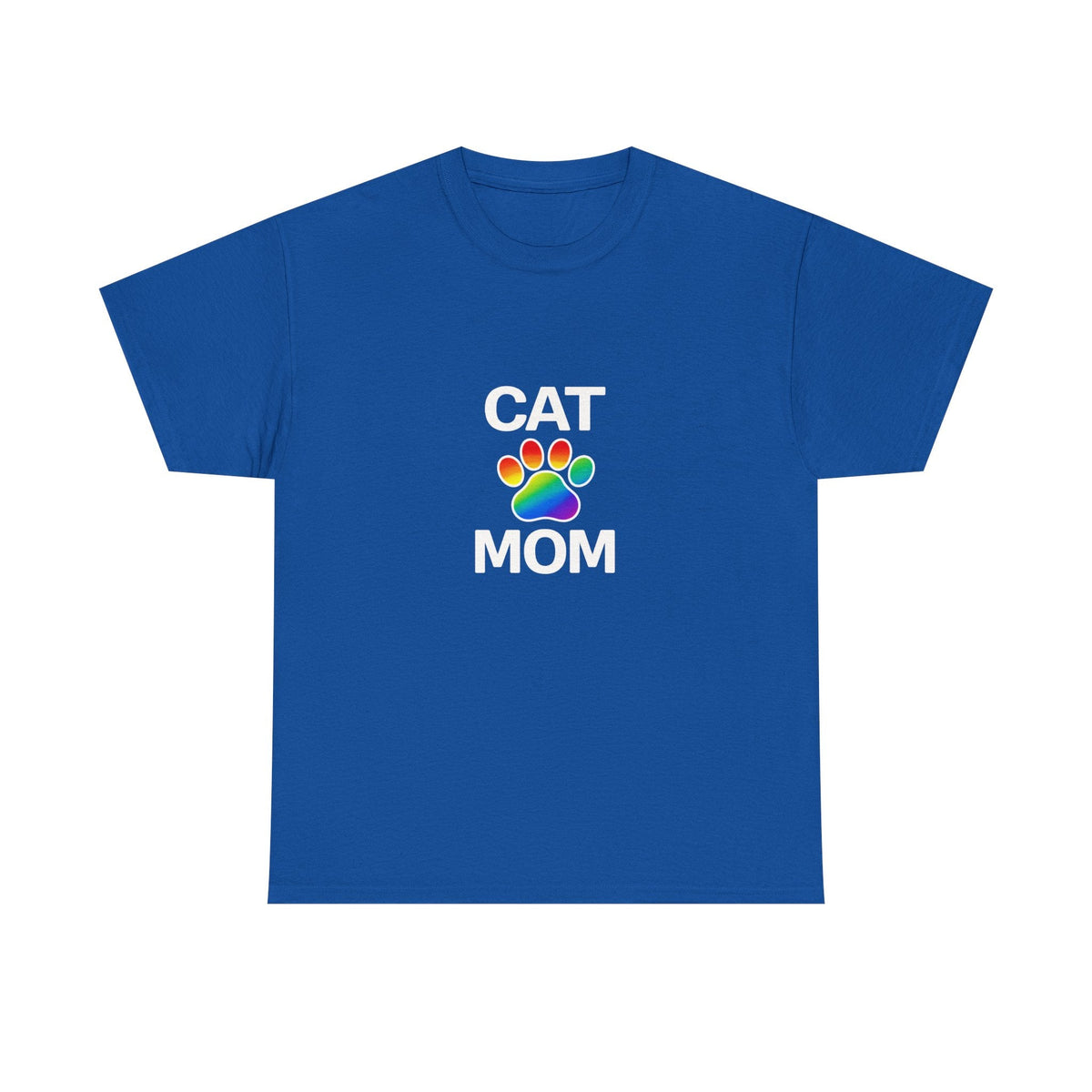 Pride Cat Mom Heavy Duty Unisex Tee Sizes Small - 5XL (11 colors)