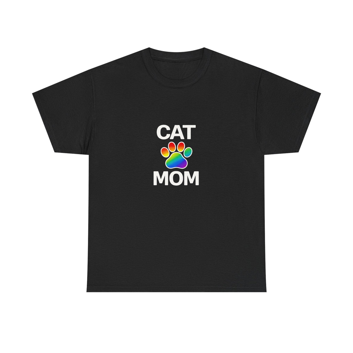 Pride Cat Mom Heavy Duty Unisex Tee Sizes Small - 5XL (11 colors)