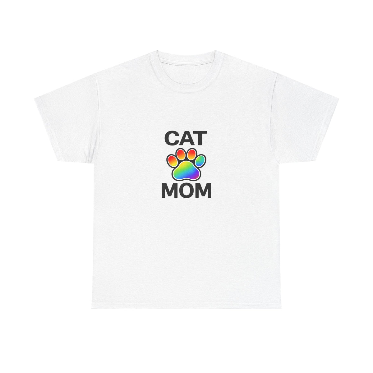 Pride Cat Mom Heavy Duty Unisex Tee Sizes Small - 5XL (11 colors)