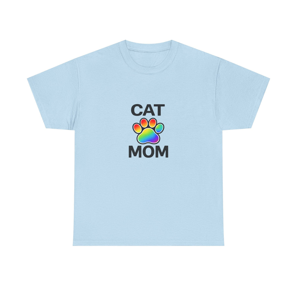 Pride Cat Mom Heavy Duty Unisex Tee Sizes Small - 5XL (11 colors)