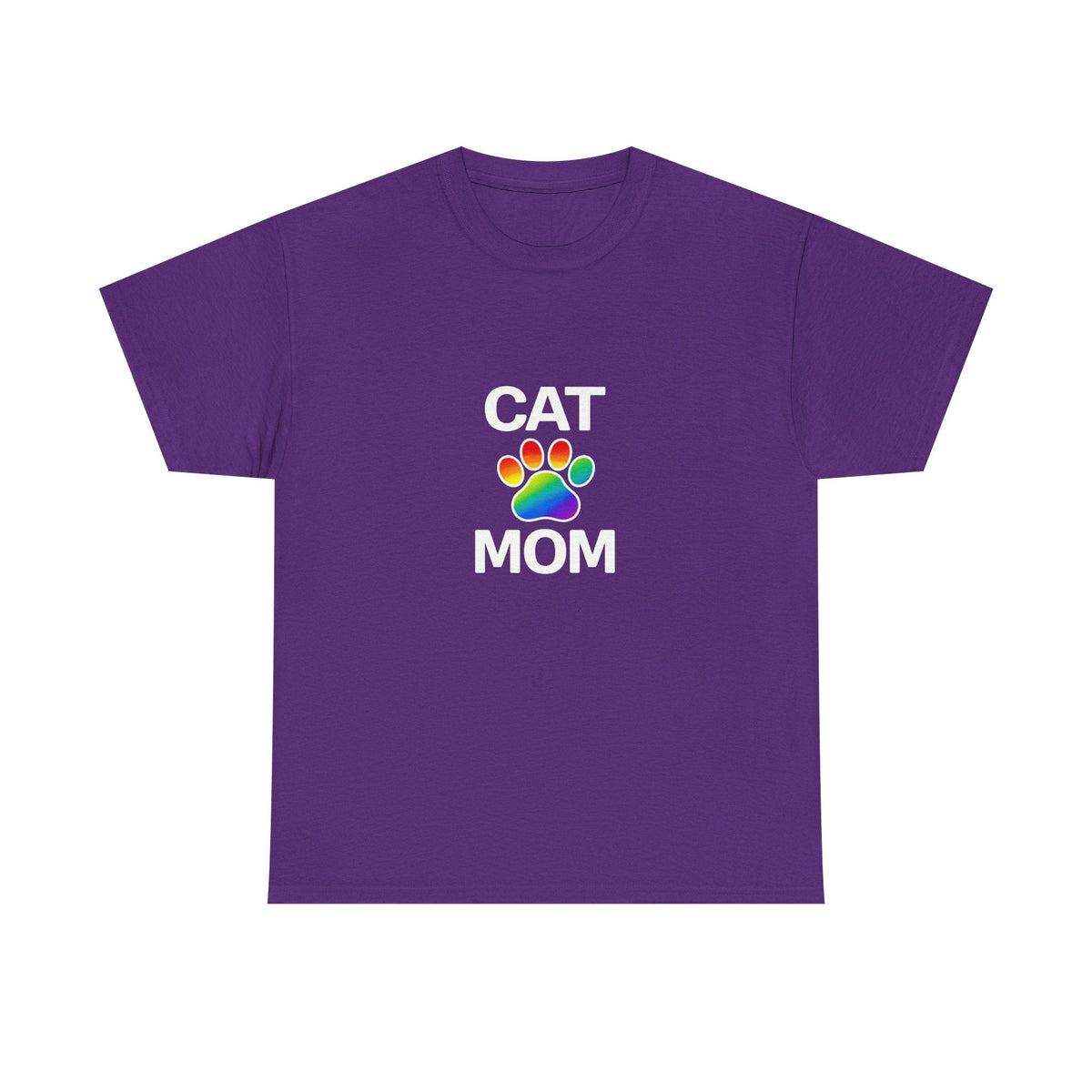 Pride Cat Mom Heavy Duty Unisex Tee Sizes Small - 5XL (11 colors)