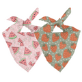 Watermelon & Strawberry Dog Bandana & Matching Scrunchie Set
