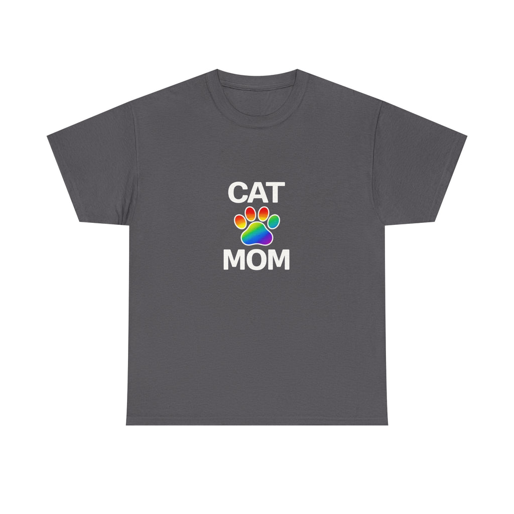 Pride Cat Mom Heavy Duty Unisex Tee Sizes Small - 5XL (11 colors)