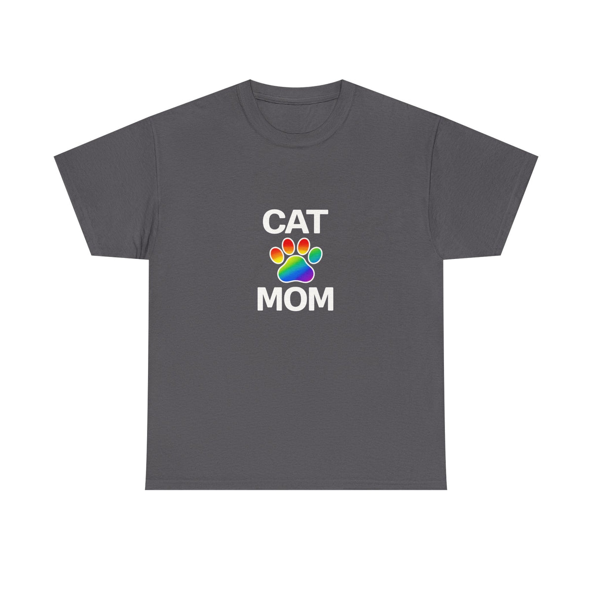 Pride Cat Mom Heavy Duty Unisex Tee Sizes Small - 5XL (11 colors)
