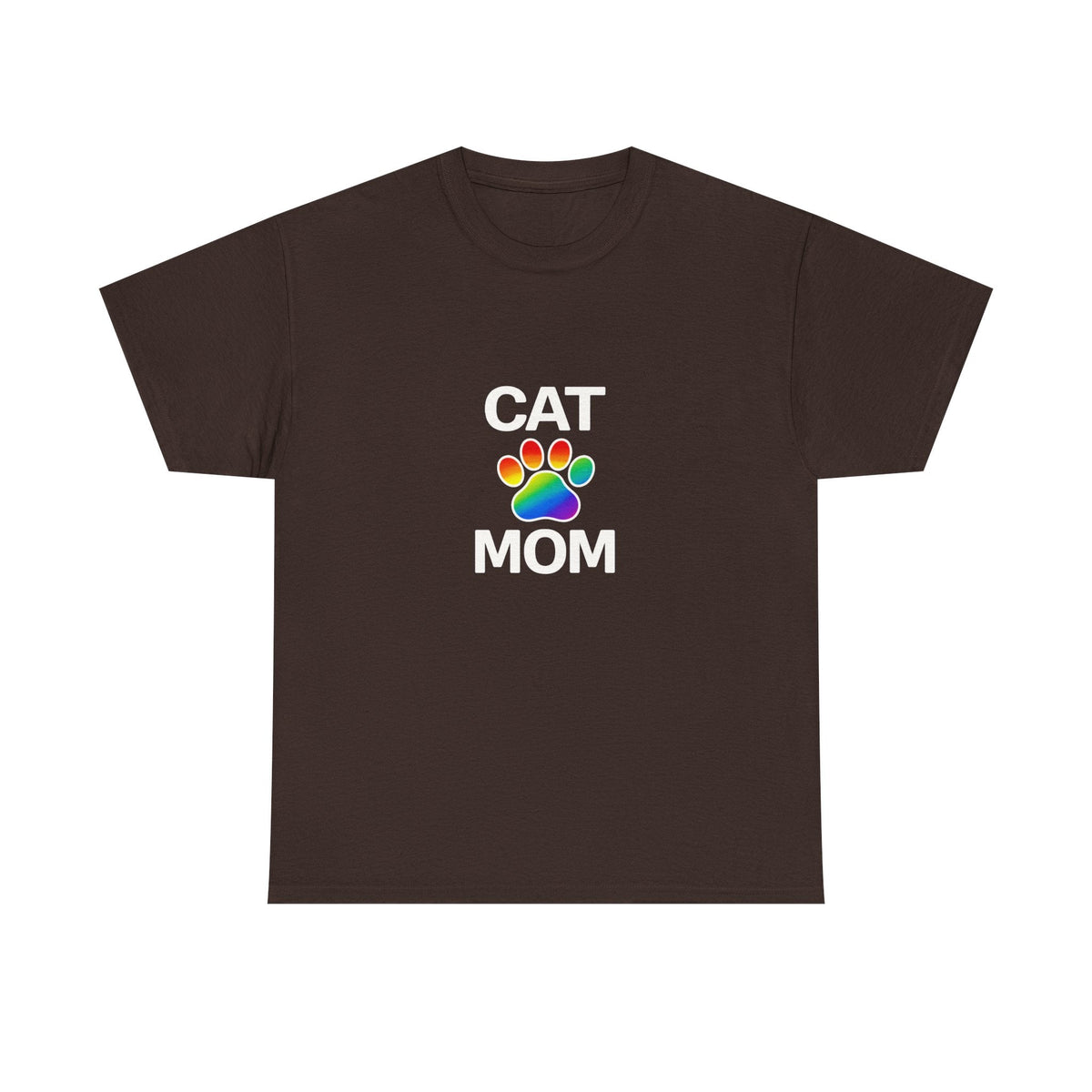 Pride Cat Mom Heavy Duty Unisex Tee Sizes Small - 5XL (11 colors)