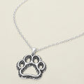 Antique Metal Open Paw Pendant Necklace