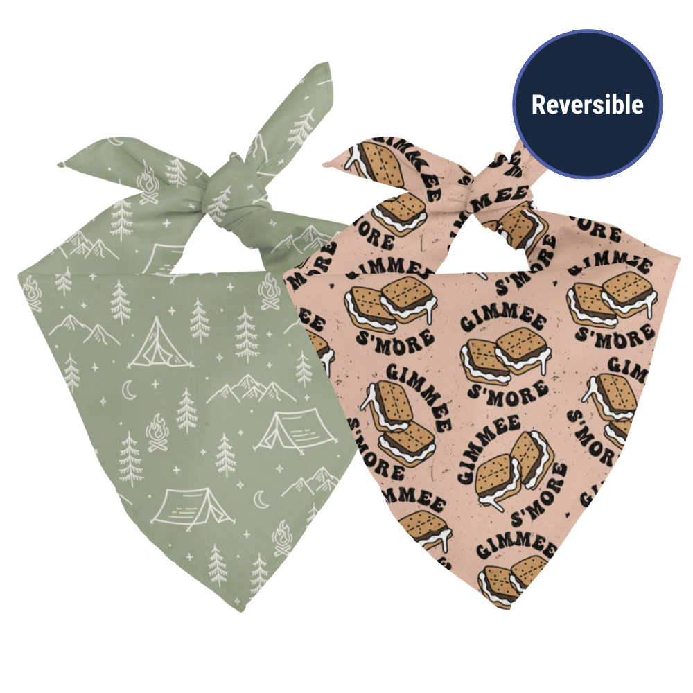 Camping & Smores Dog Bandana